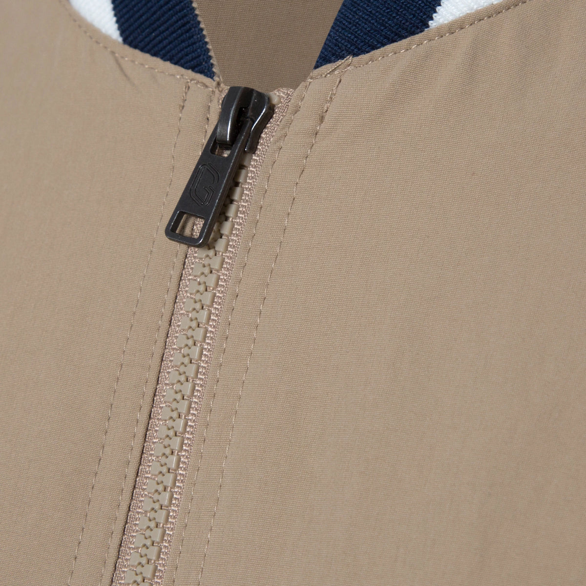 Striped Collar Bomber Jacket