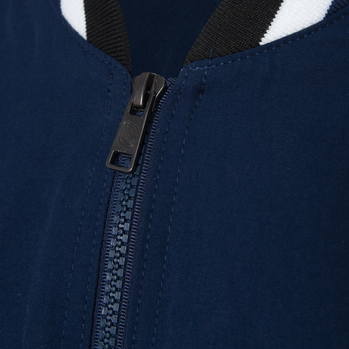 Striped Collar Bomber Jacket