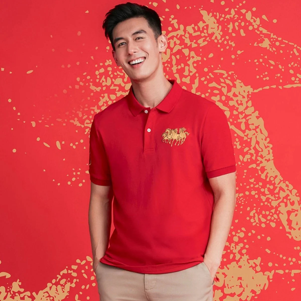 LNY Embroidery Pique Polo