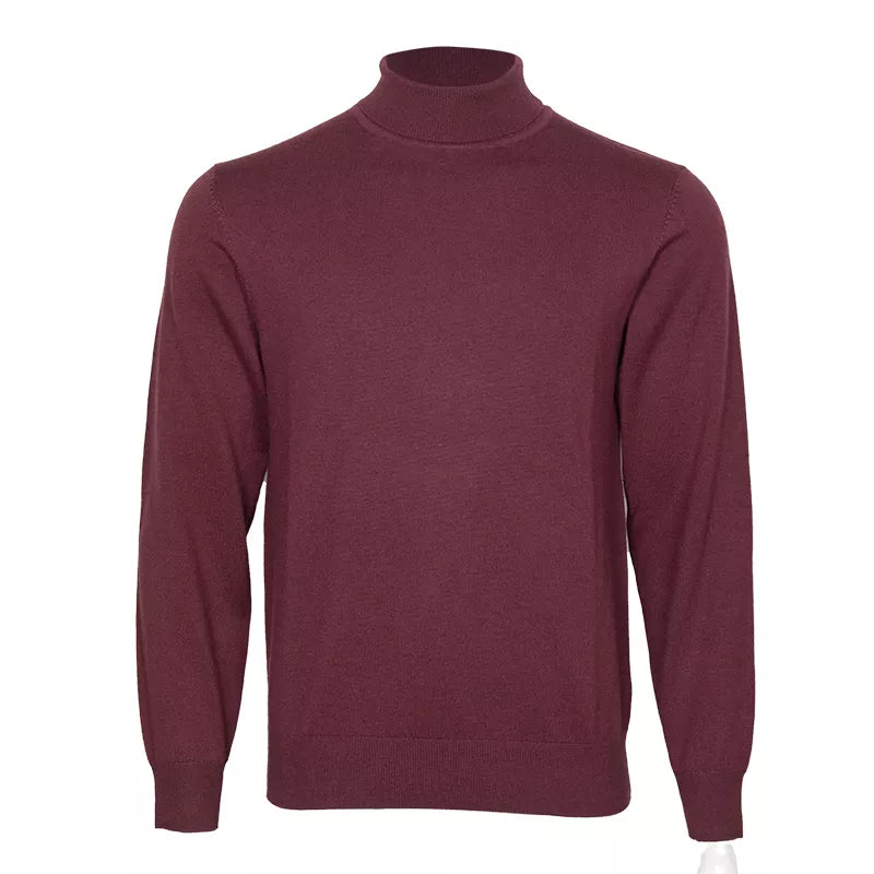 Solid High Neck Anti-Static Sweater