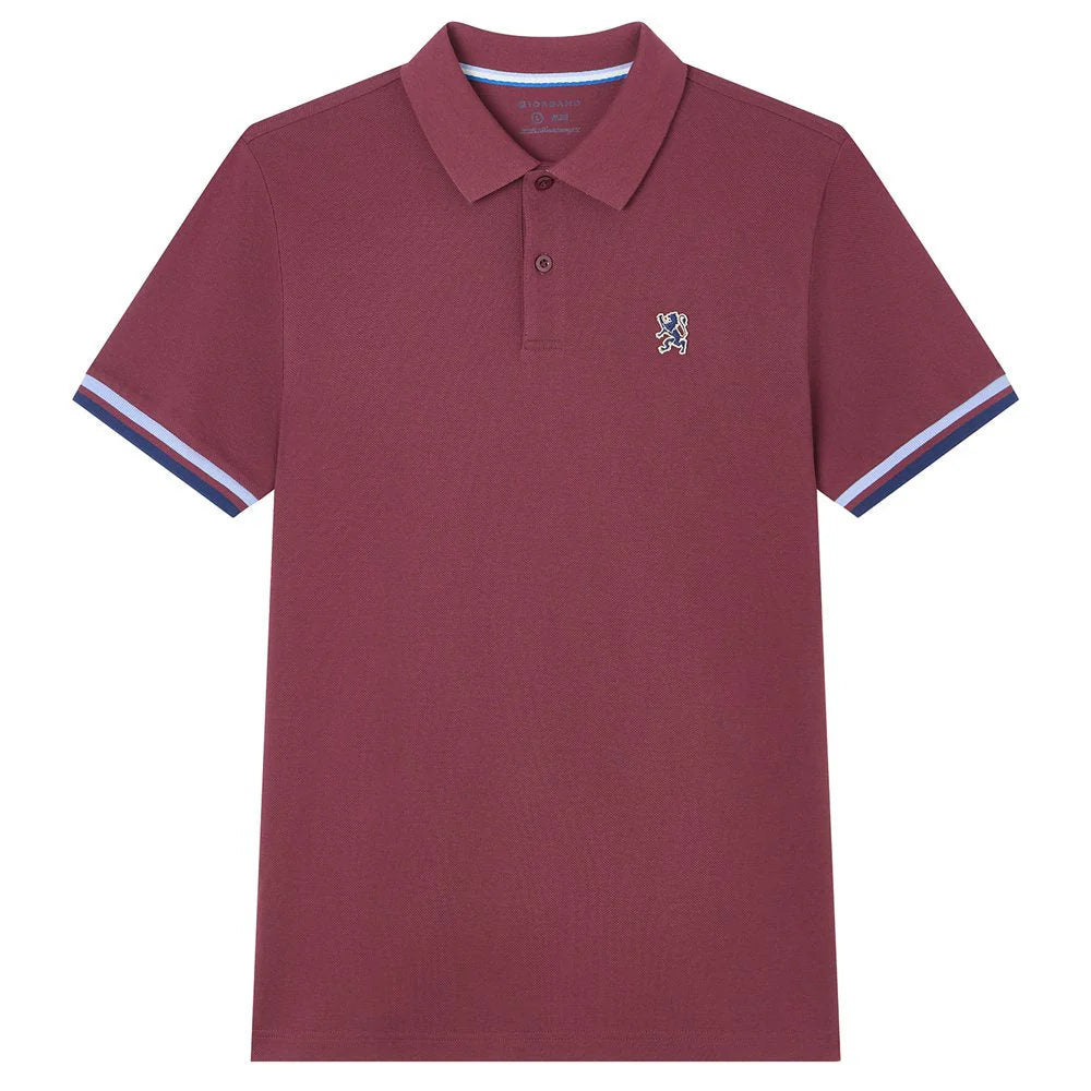 Performance Polo With Small Lion Embroidery (Slim Fit)
