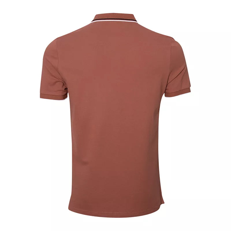 Solid Cotton Lycra Polo (Double-Piping)