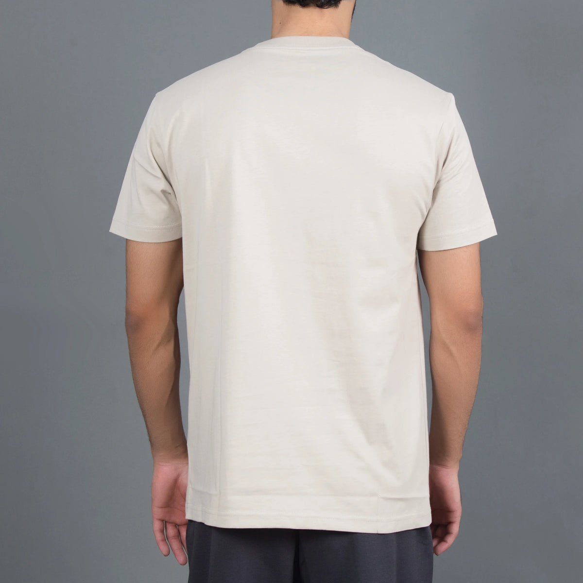 Cotton Crewneck Slim Fit Tee Short Sleeve