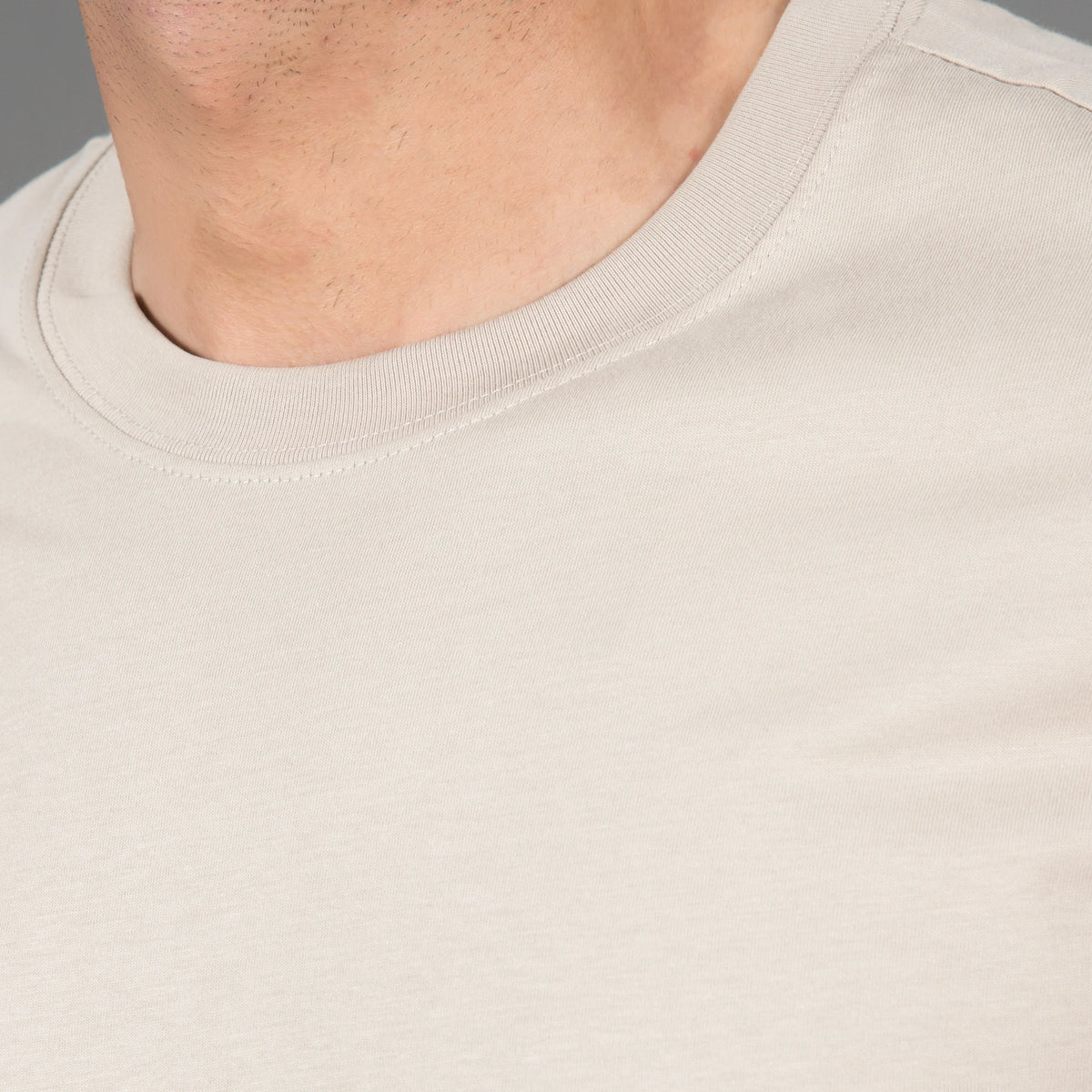 Cotton Crewneck Slim Fit Tee Short Sleeve