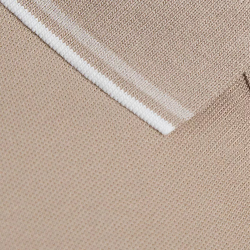Solid Cotton Lycra Polo (Double Piping)