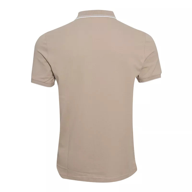Solid Cotton Lycra Polo (Double Piping)