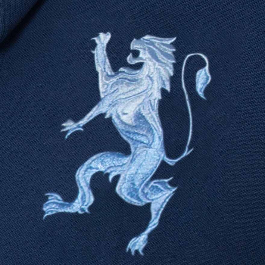 Polo shirt with outlet lion emblem