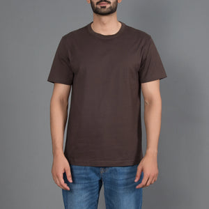 Cotton Crewneck Slim Fit Tee Short Sleeve