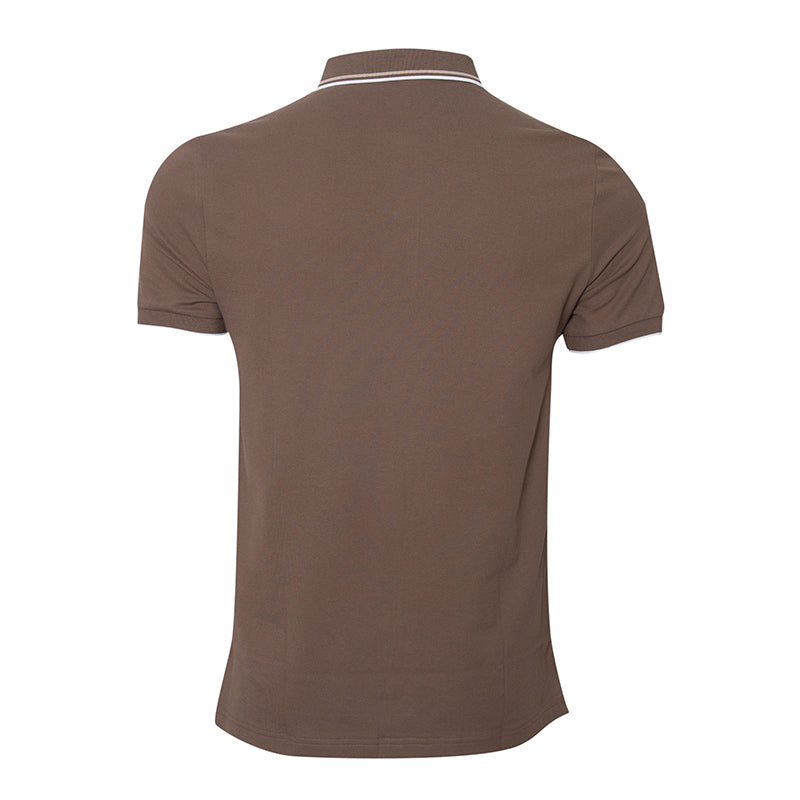 Solid Cotton Lycra Polo (Double Piping)
