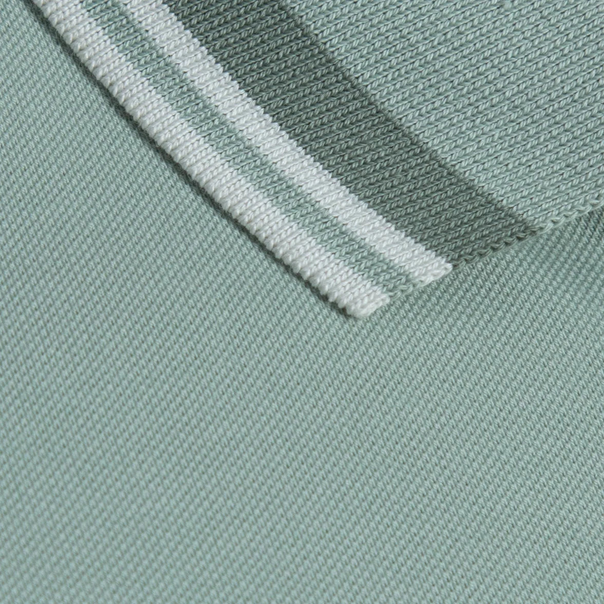 Slim Pique Polo with Signature Embroidery