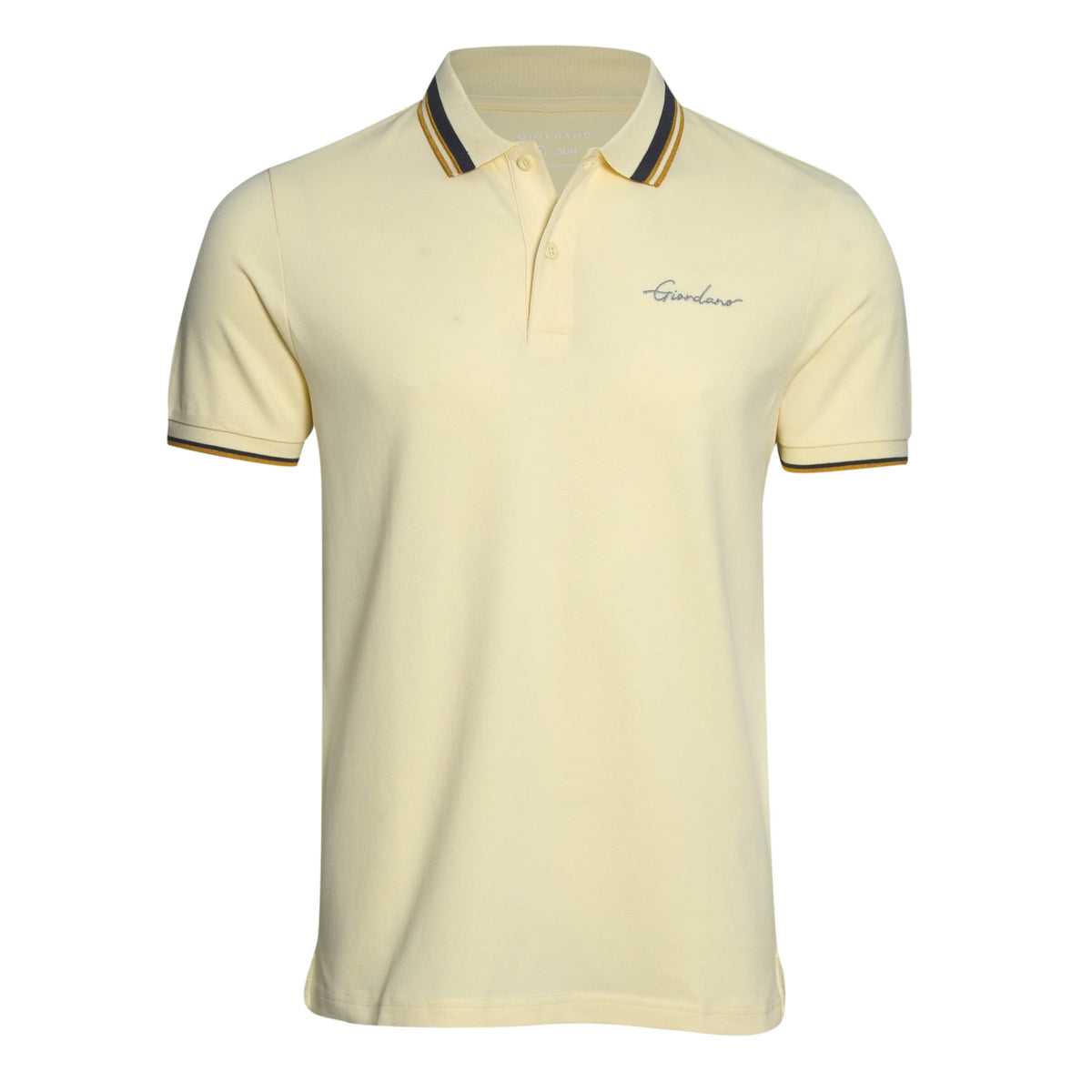 Slim Pique Polo with Signature Embroidery