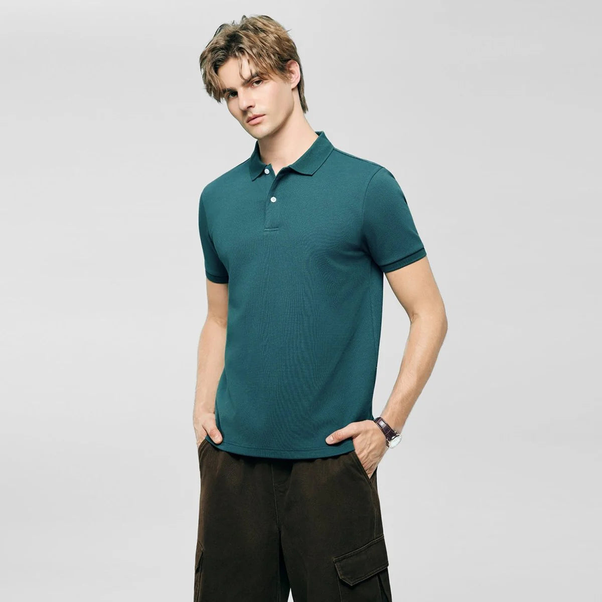 Premium Stretch Waffle Polo