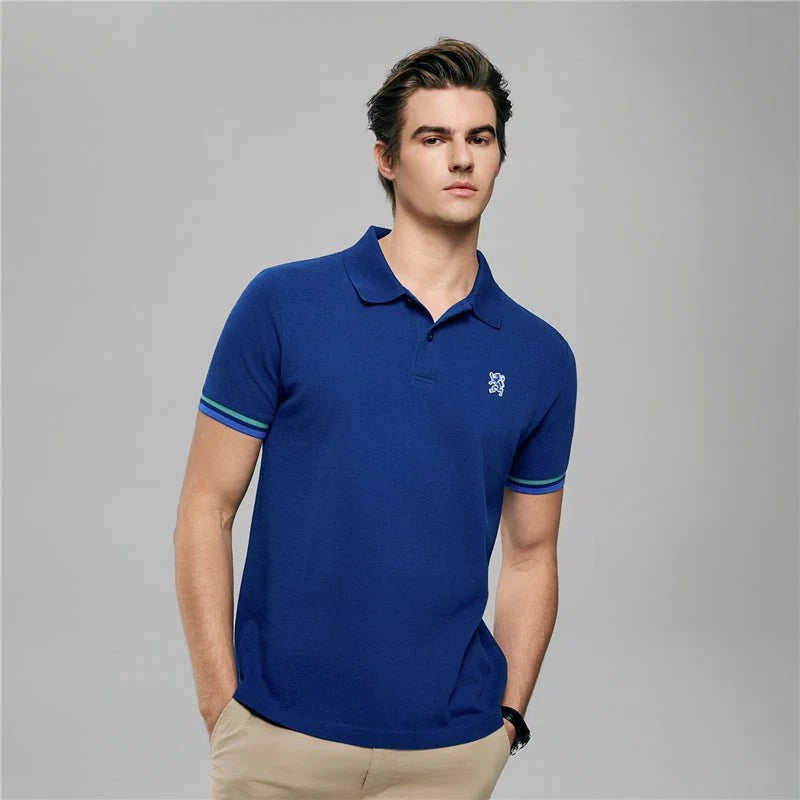 Performance Polo With Small Lion Embroidery (Slim Fit)