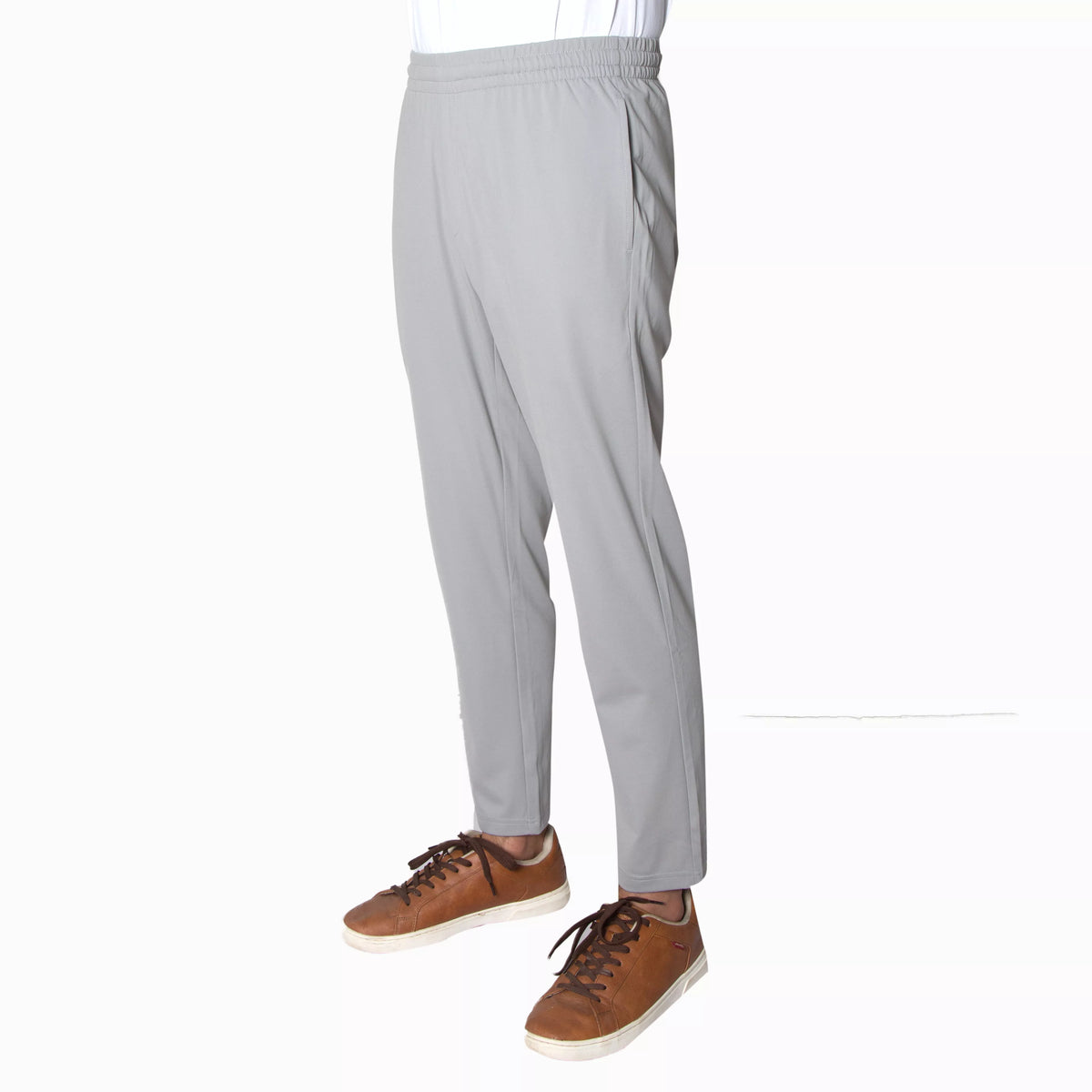 Regular Straight Interlock Jogger with Elastic Waist