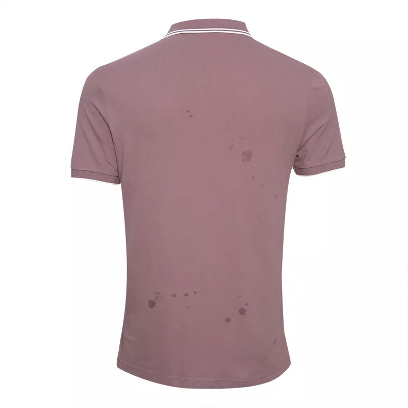 Solid Cotton Lycra Polo (Double Piping)