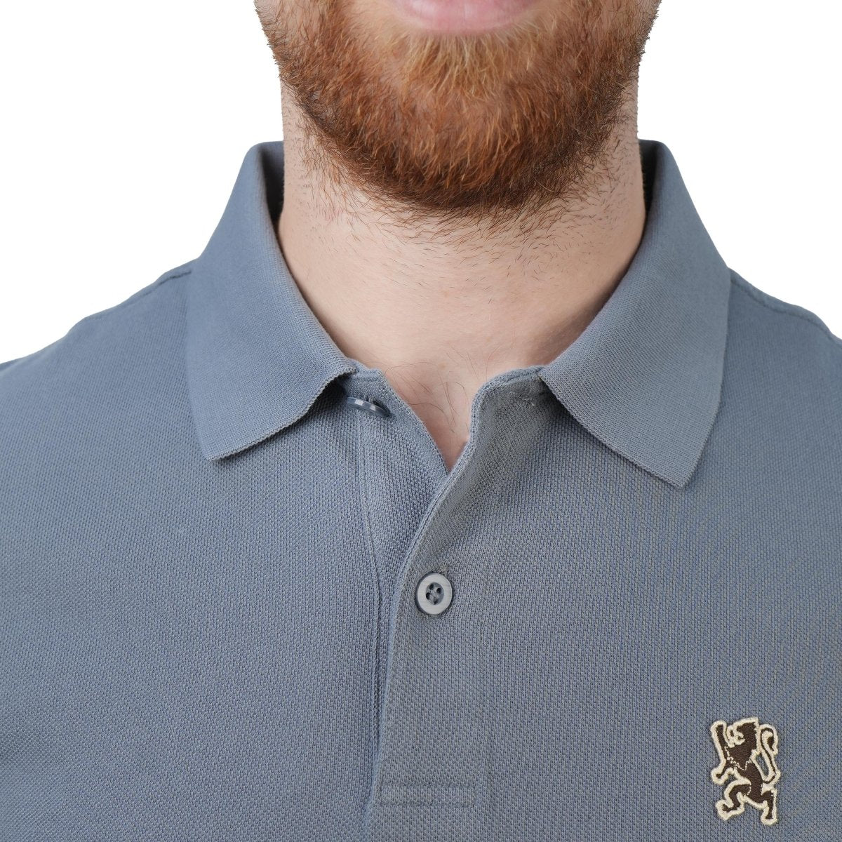 Performance Polo With Small Lion Embroidery (Slim Fit)
