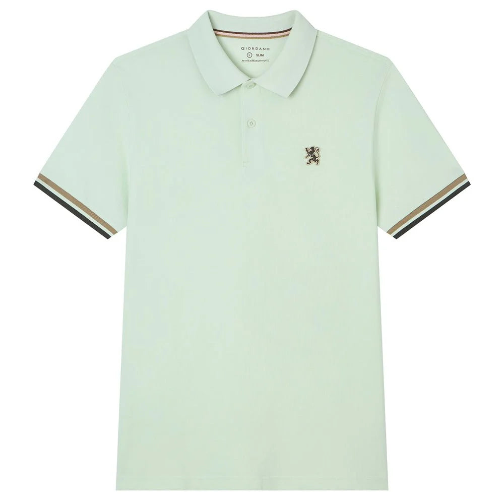Performance Polo With Small Lion Embroidery (Slim Fit)