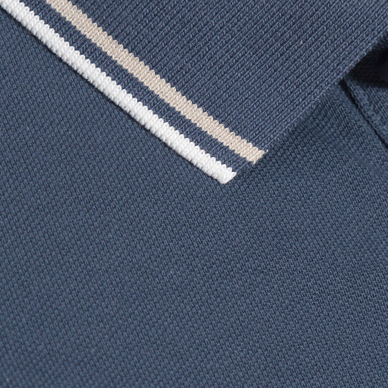 Solid Cotton Lycra Polo (Double Piping)