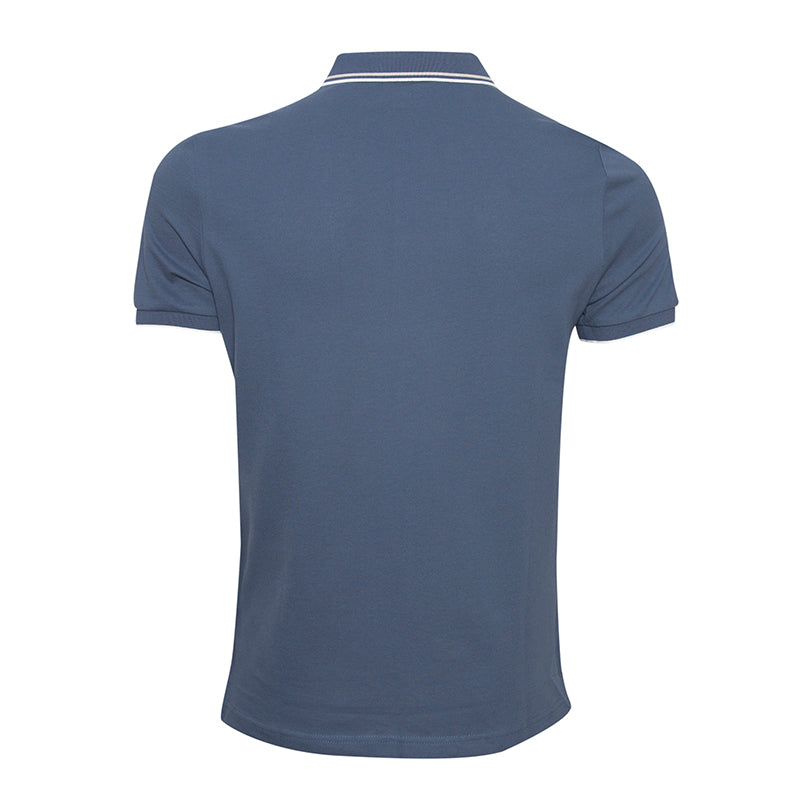 Solid Cotton Lycra Polo (Double Piping)