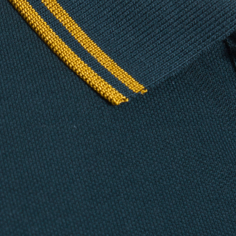Solid Cotton Lycra Polo (Double Piping)