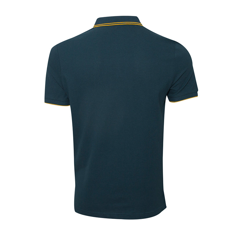 Solid Cotton Lycra Polo (Double Piping)