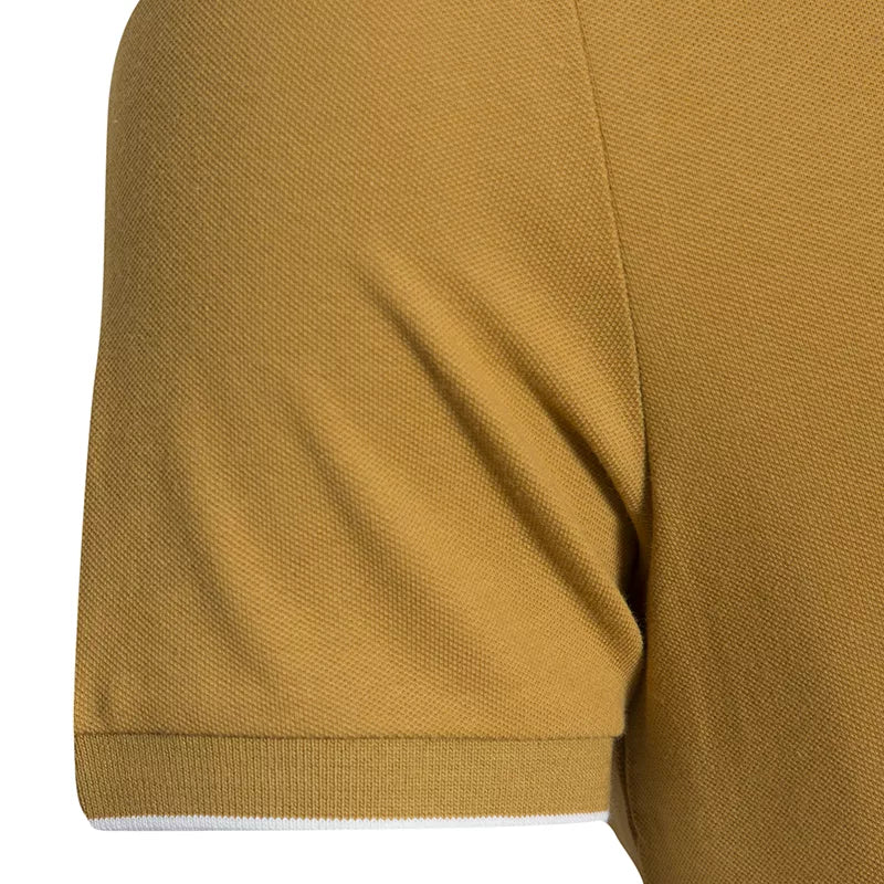 Solid Cotton Lycra Polo (Double Piping)