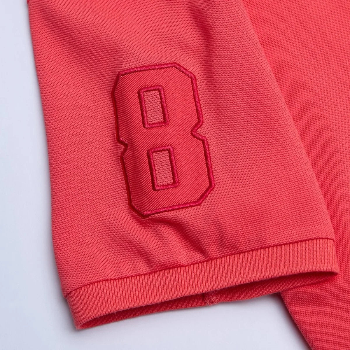 Slim Pique Polo With 3D Lion Embroidery