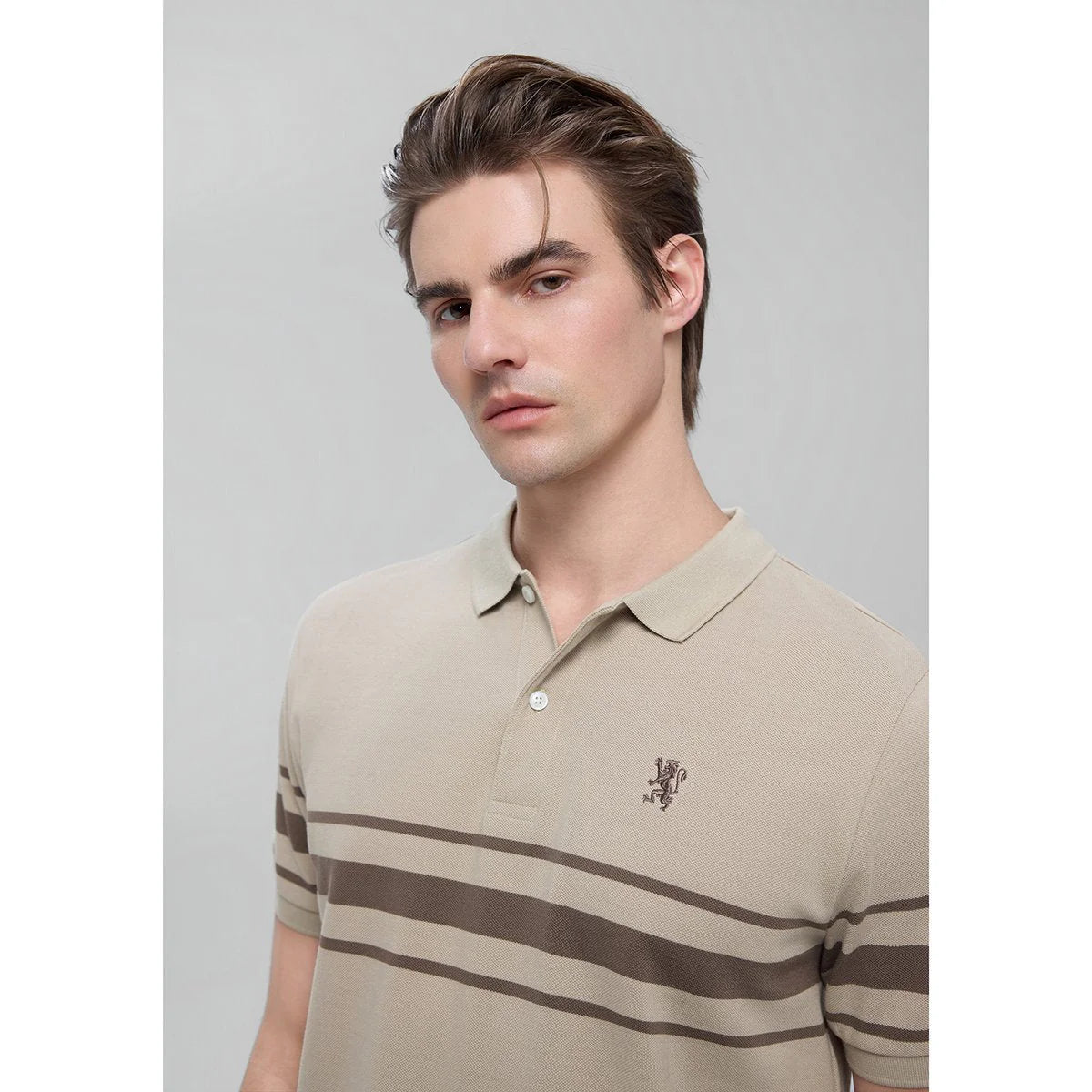 Contrast Stripe Polo