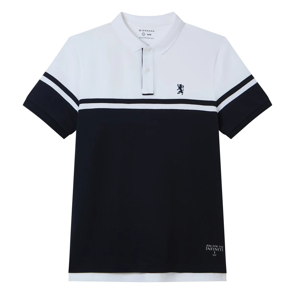 Contrast Stripe Polo