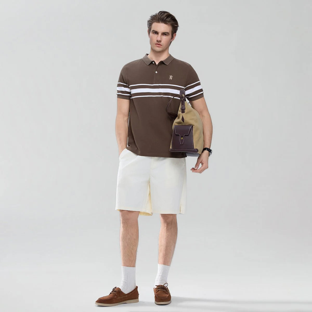 Contrast Stripe Polo