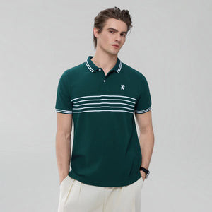 Contrast Stripe Polo