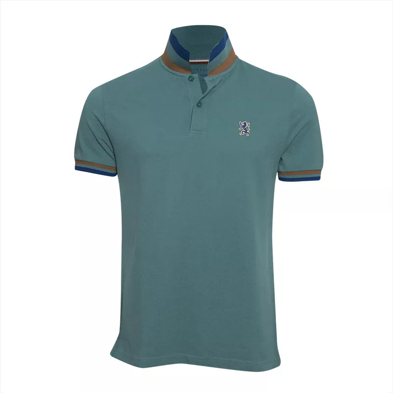 Performance Polo With Small Lion Embroidery (Slim Fit)