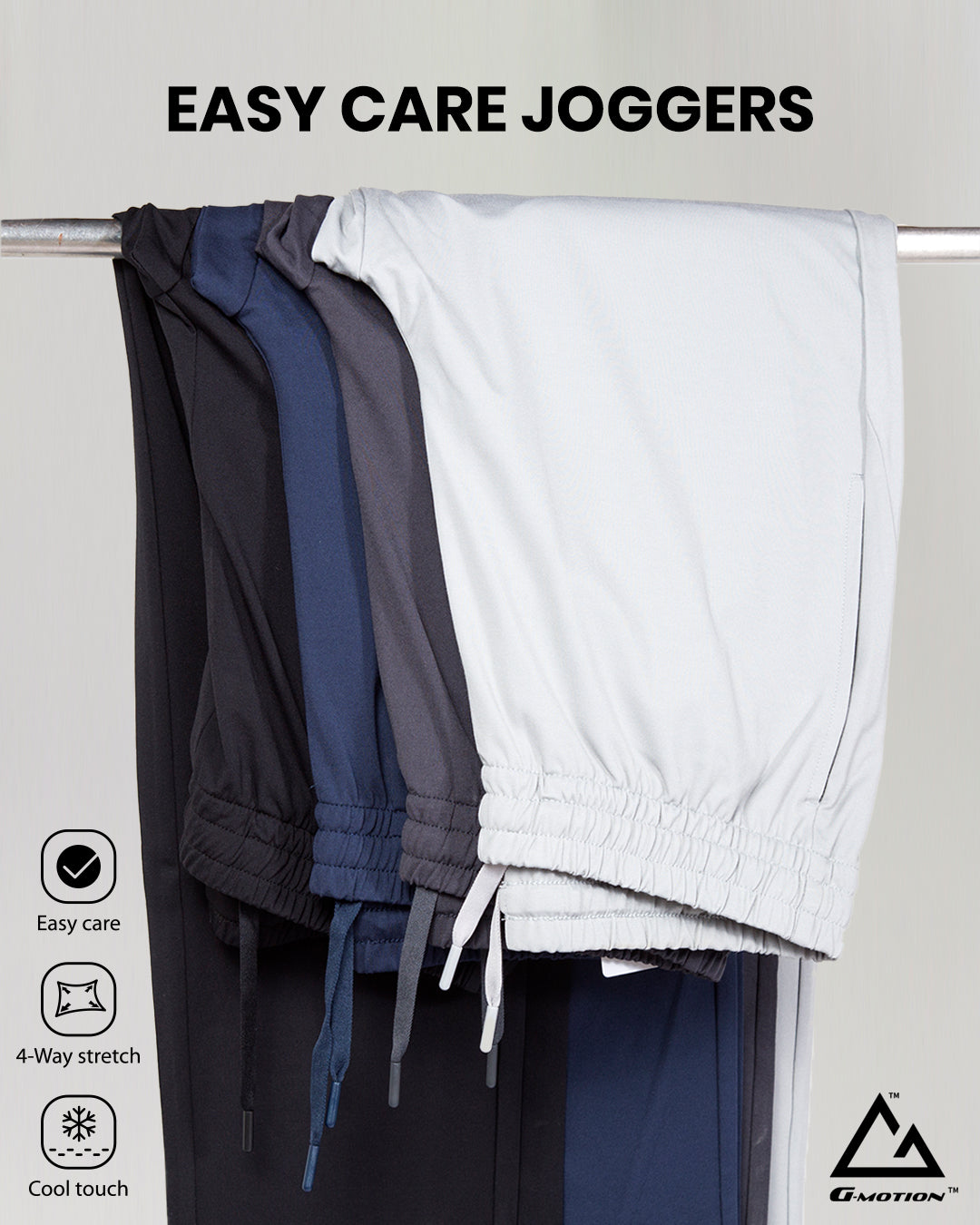 G-Motion Easy Care Joggers 4-way stretch