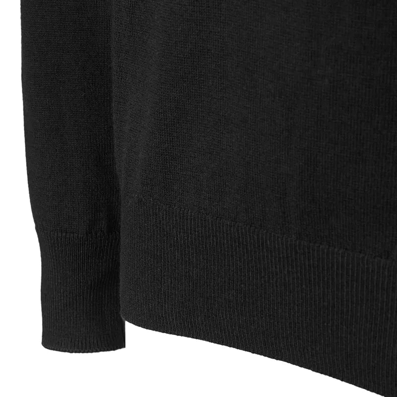 Solid Round Neck Anti-Static Sweater