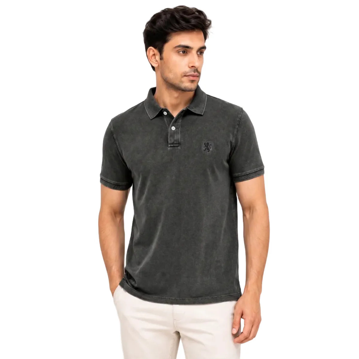 Slim Fit Pique Garment Dye Polo