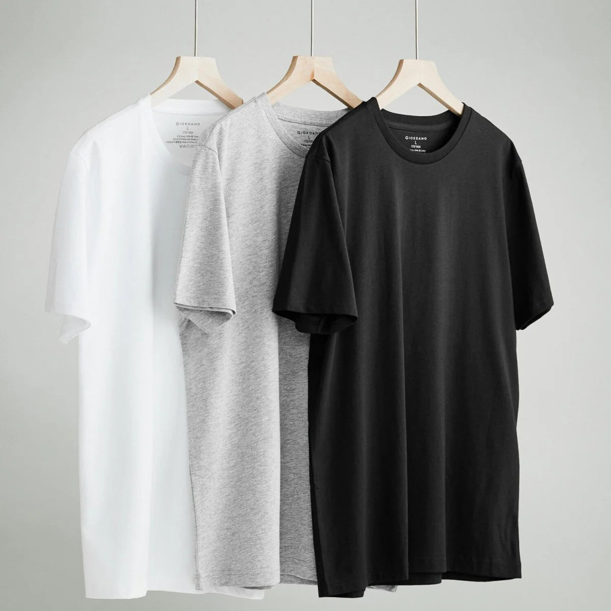 Solid Crewneck Basic Tee (3 Pack)