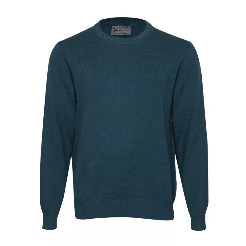 Solid Round Neck Anti-Static Sweater