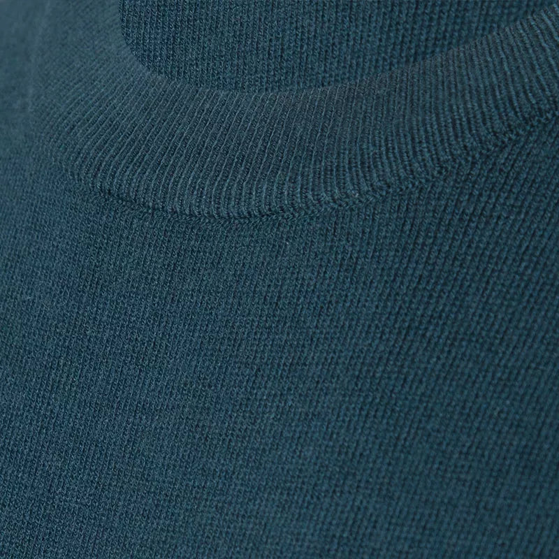 Solid Round Neck Anti-Static Sweater
