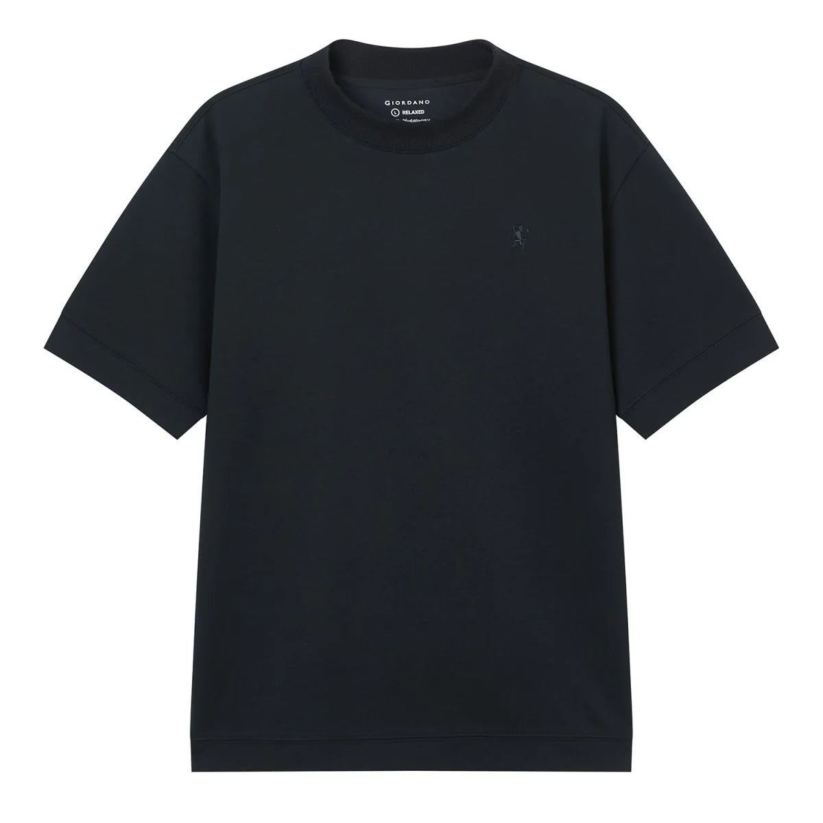 Relaxed Interlock Crew Neck Tee With Embroidery