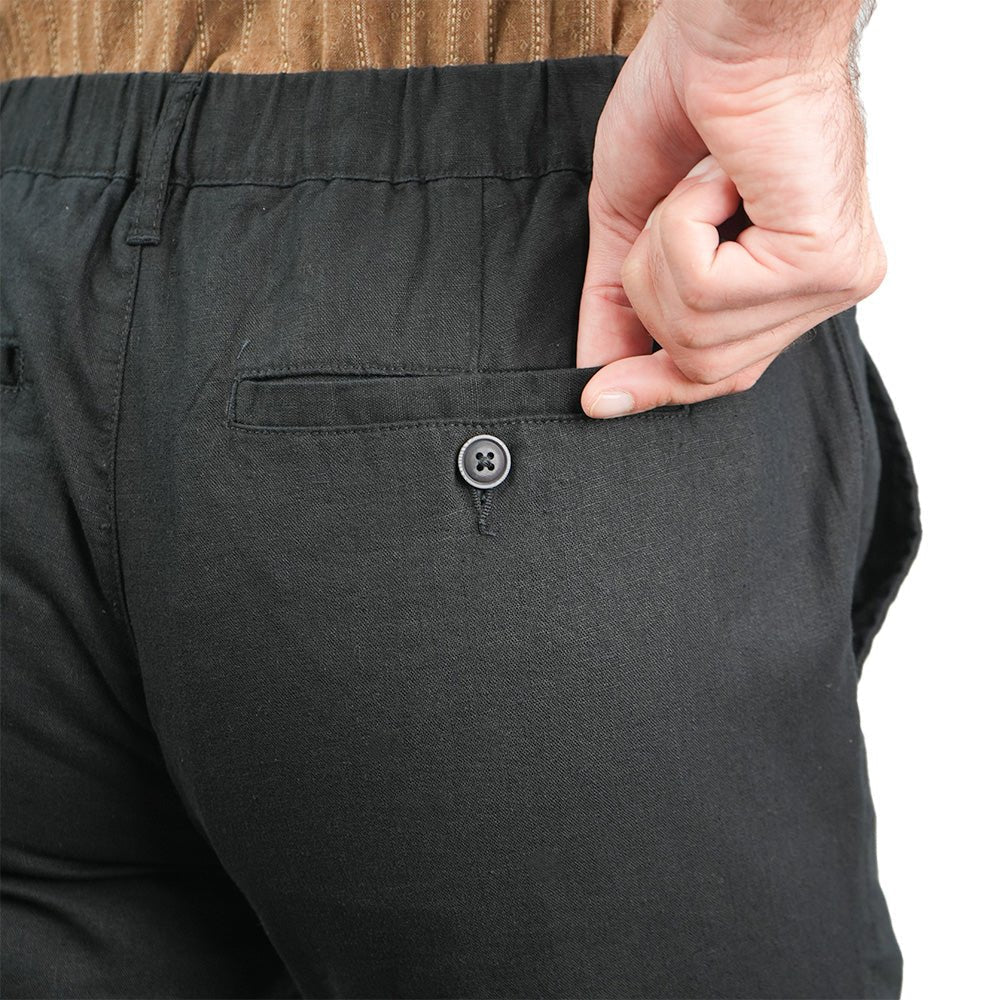 Linen Cotton Khakis (Slim Taper)