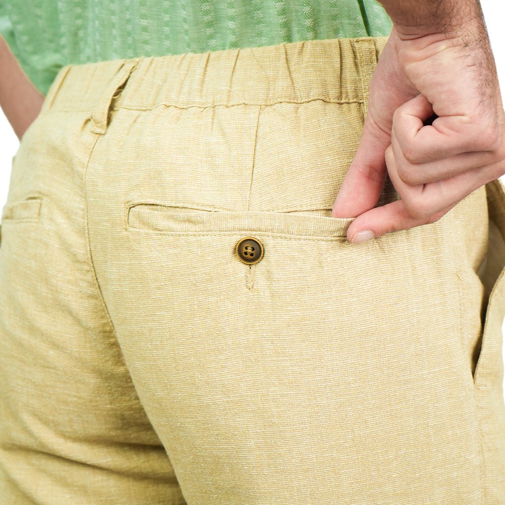 Linen Cotton Khakis (Slim Taper)