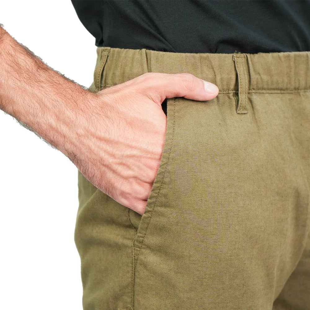 Linen Cotton Khakis (Slim Taper)