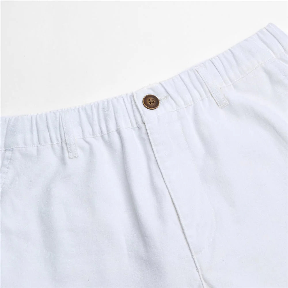 Linen Cotton Khakis (Slim Taper)