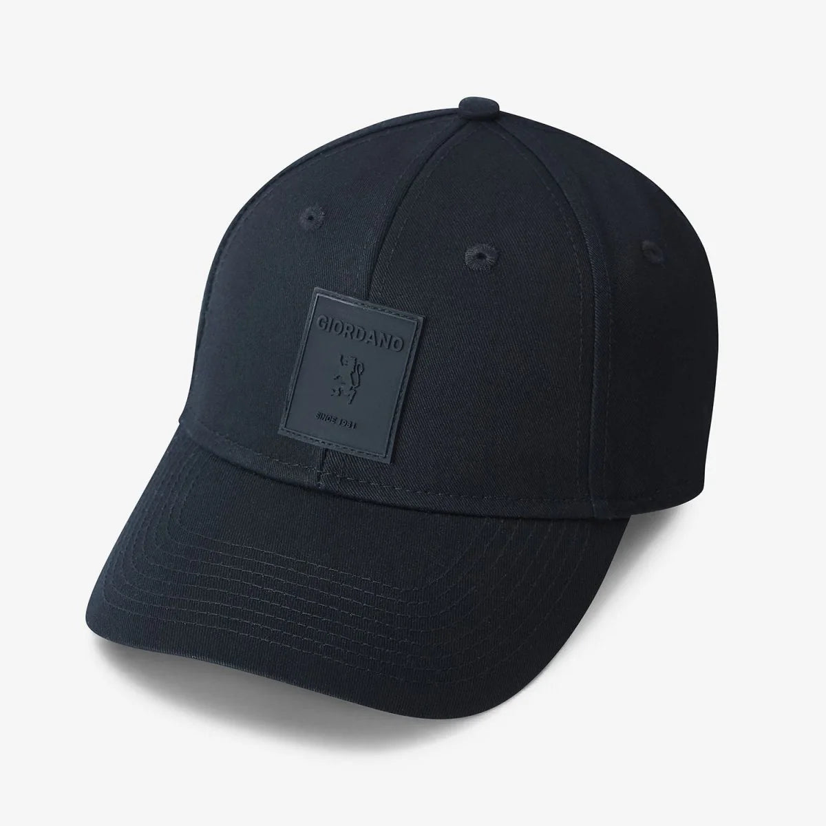 Unisex Cotton Rubber Badge Baseball Cap