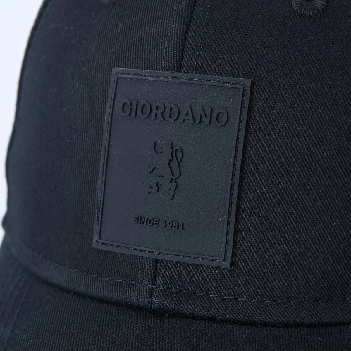 Unisex Cotton Rubber Badge Baseball Cap