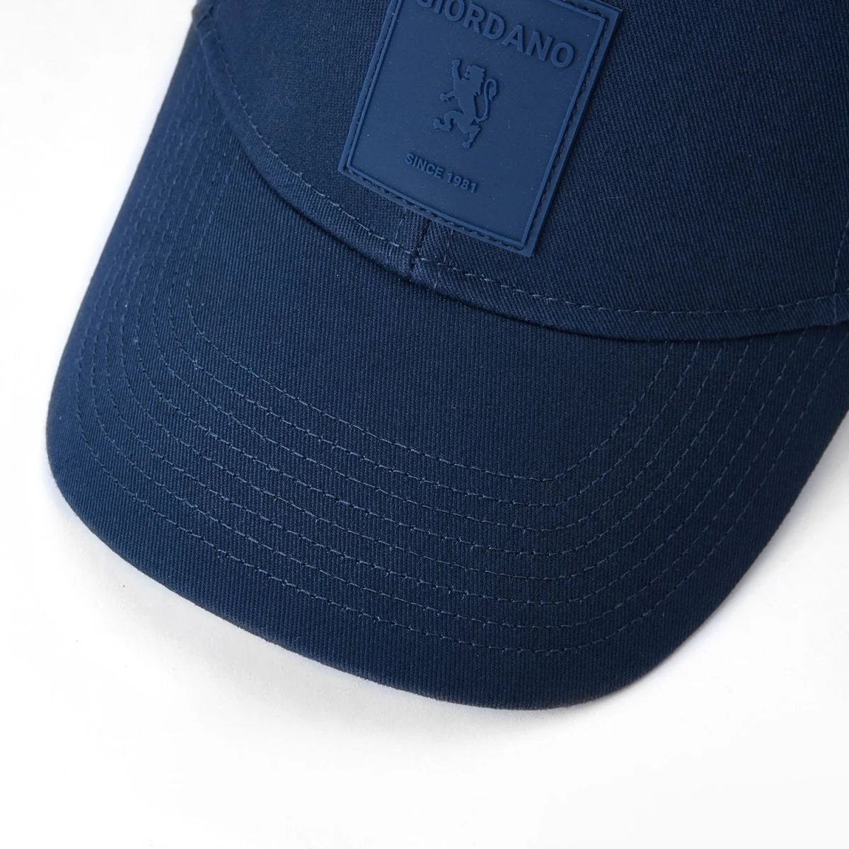 Unisex Cotton Rubber Badge Baseball Cap