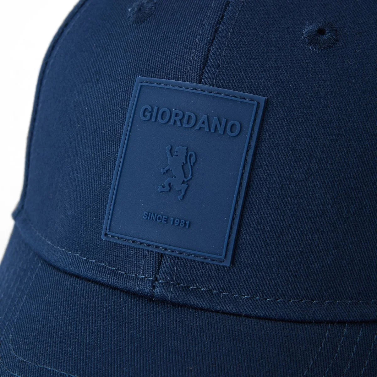 Unisex Cotton Rubber Badge Baseball Cap