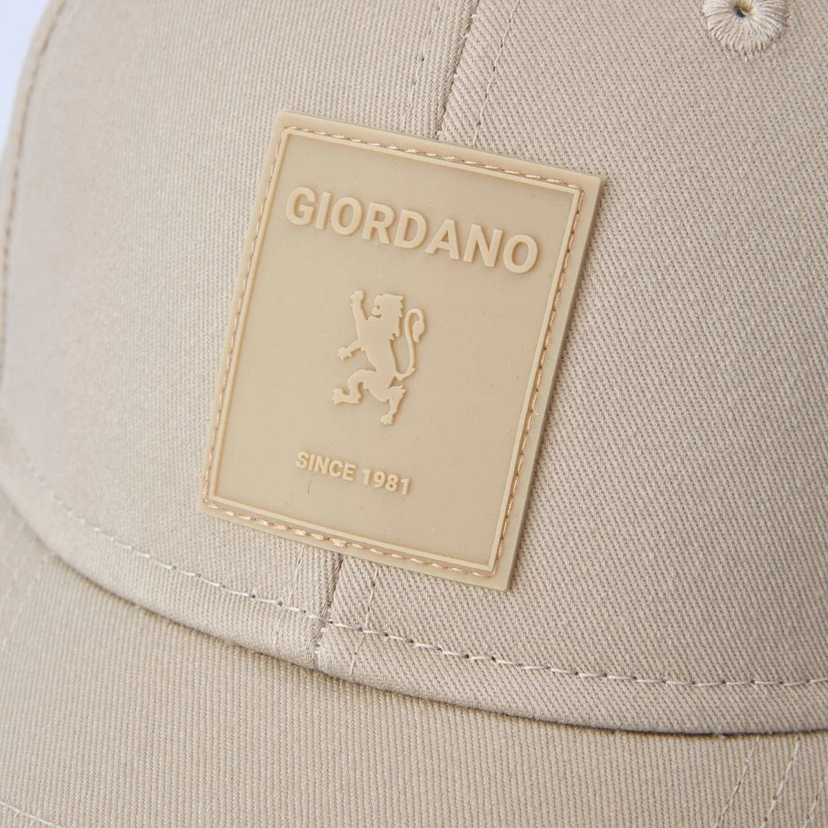 Unisex Cotton Rubber Badge Baseball Cap