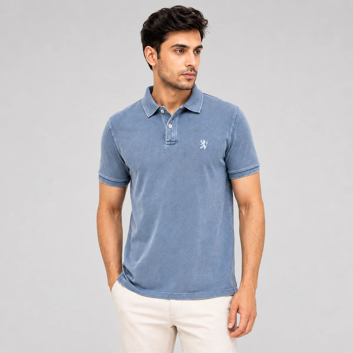 Slim Fit Pique Garment Dye Polo