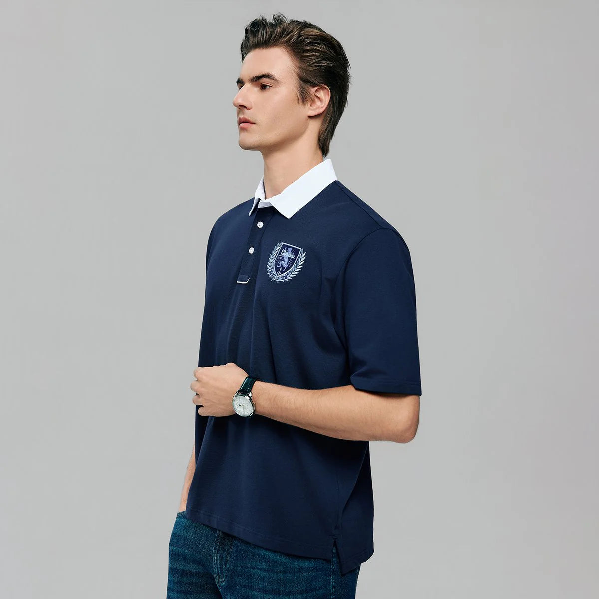 Relax Fit Bold Polo With Embroidery